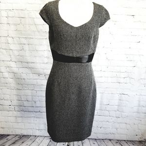 5 for $20! H&M sheath dress tweed grey & black trendy sexy work office cocktail